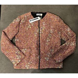 Jil Sanders Multi-colored Tweed Jacket Size 36